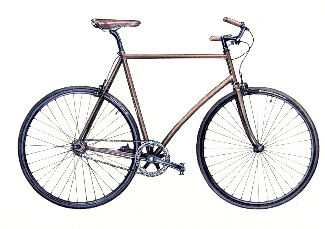 Gorilla luxury bicycle with high-end frame and advanced accessories designed for urban cycling
