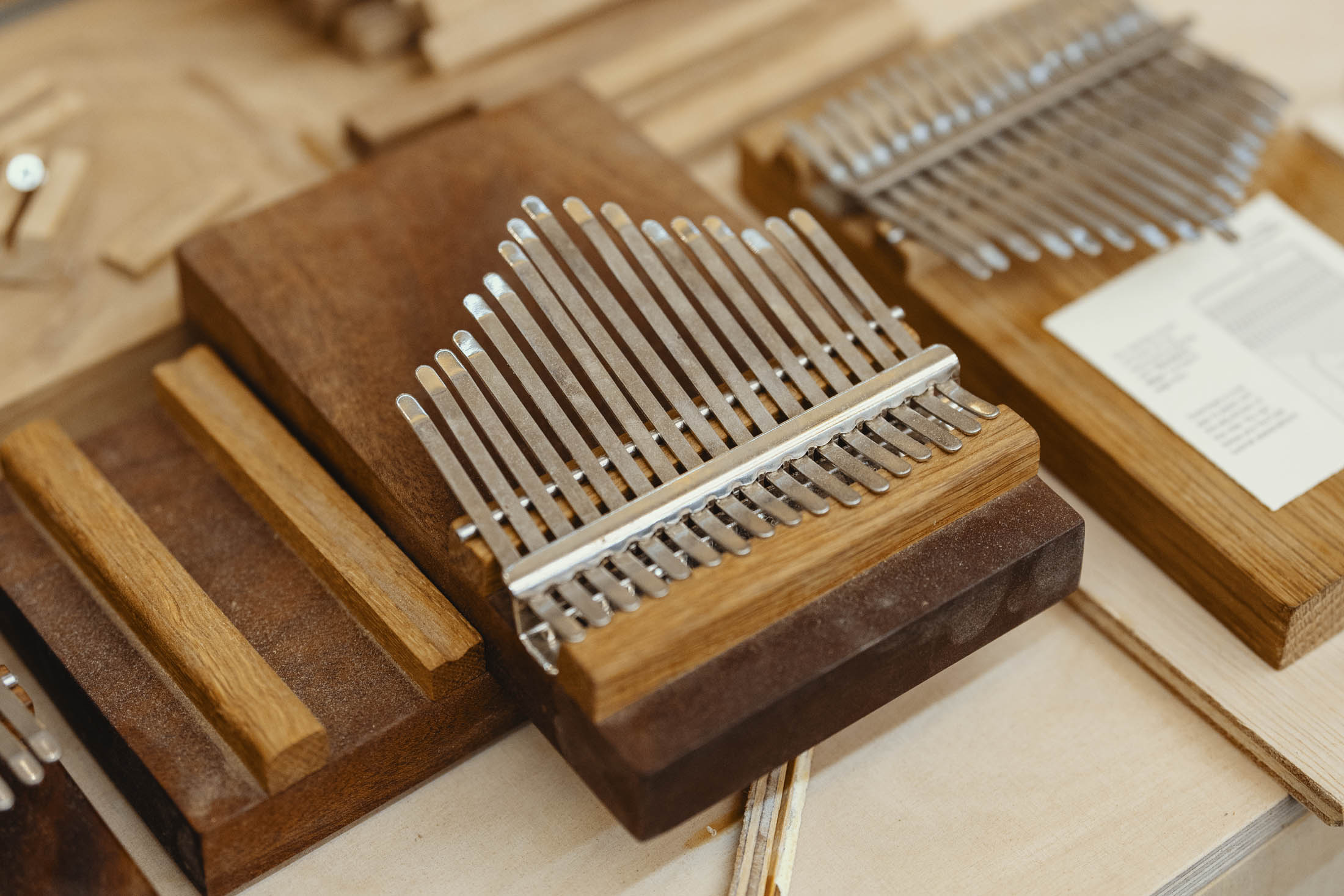 A wooden object.