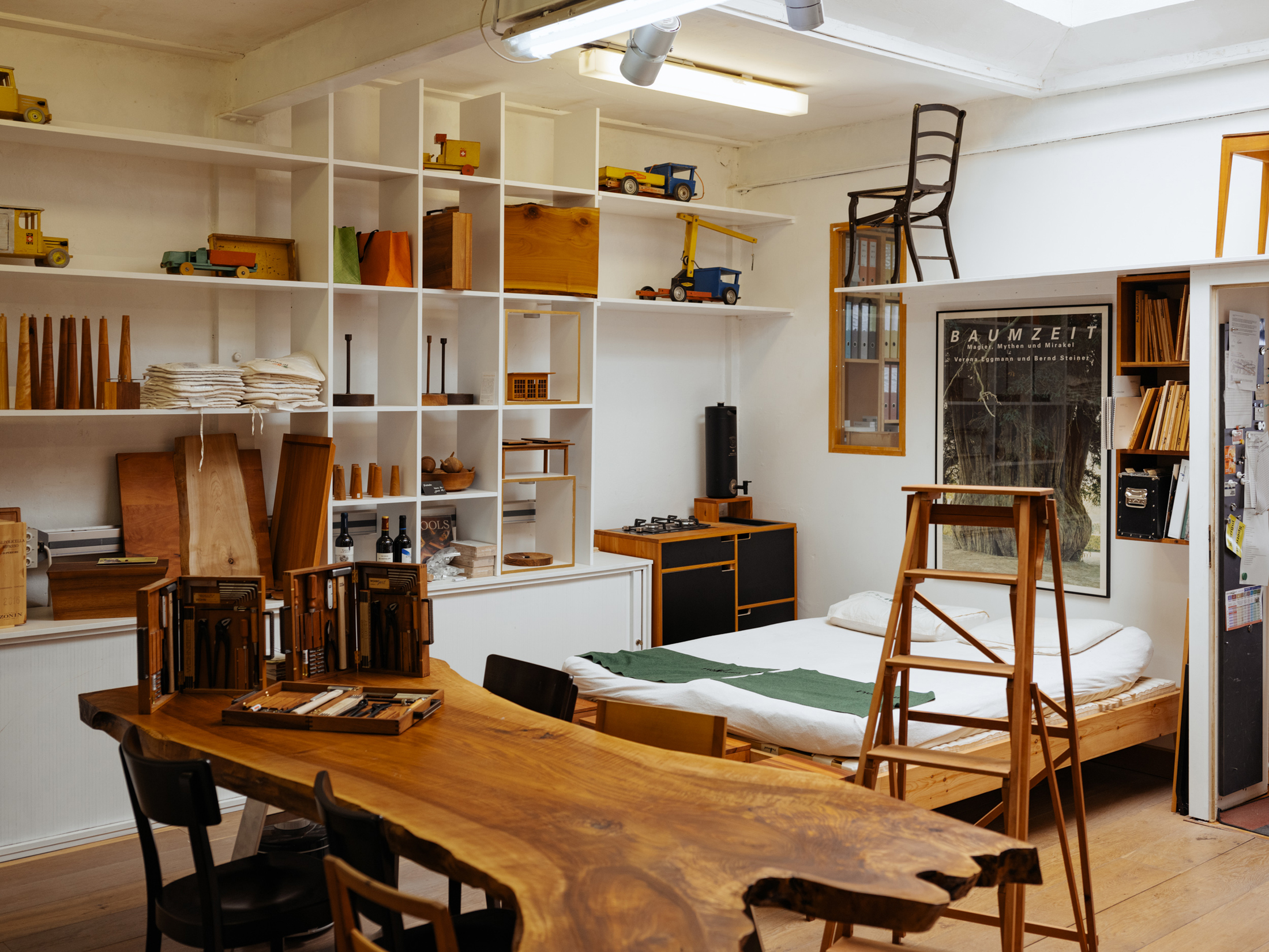 Inside Stefan Senn’s studio.