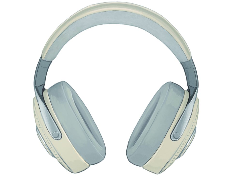 Focal Bathys headphones in sandy color finish on white background