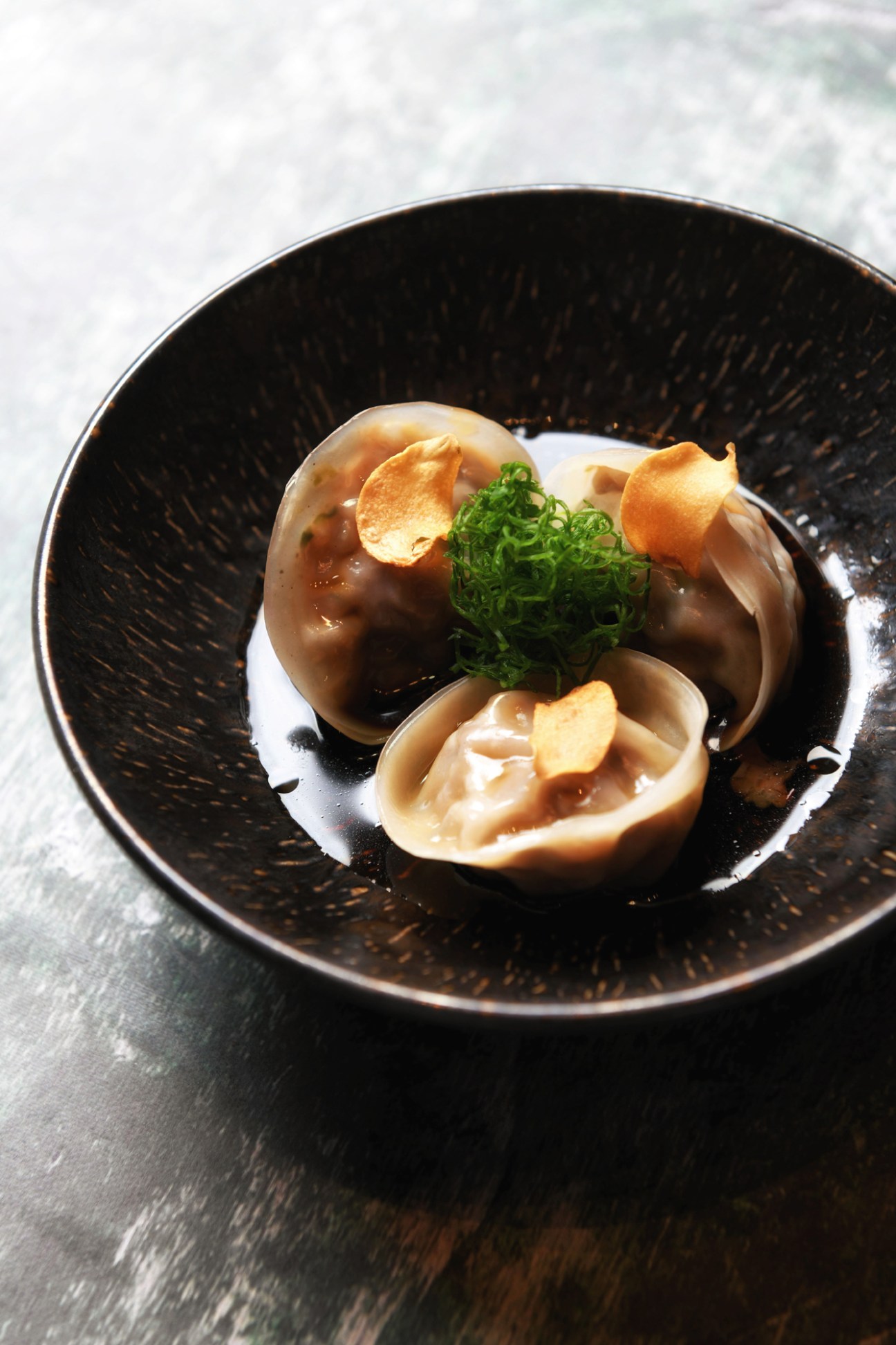 Wagyu dumpling dish at Zoku restaurant