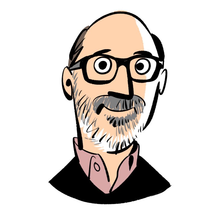 Isay Weinfeld, architect, portrait illustration