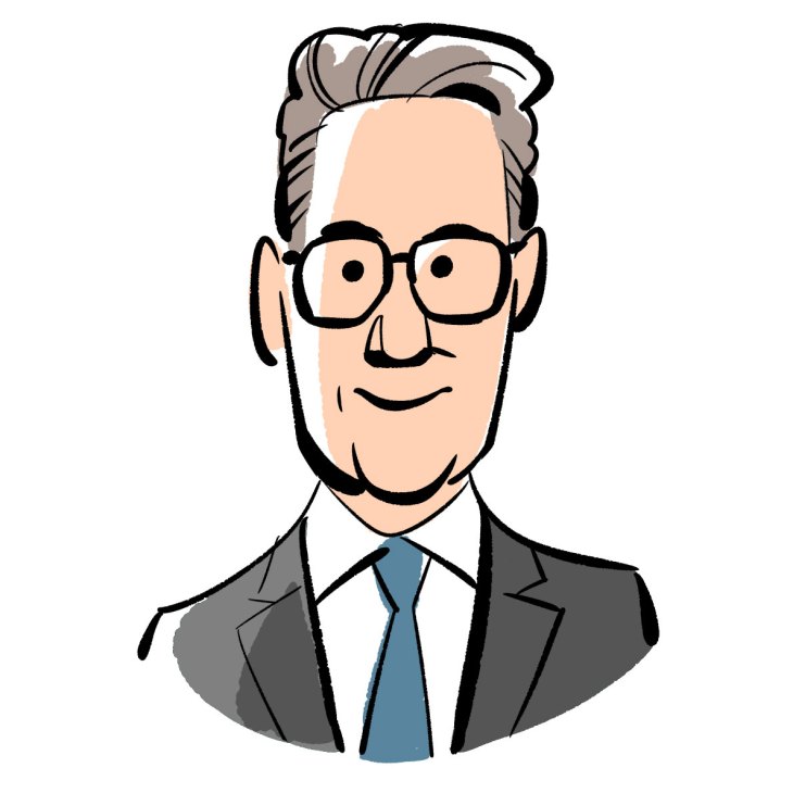 Peter York, cultural commentator and president of The Media Society, portrait illustration