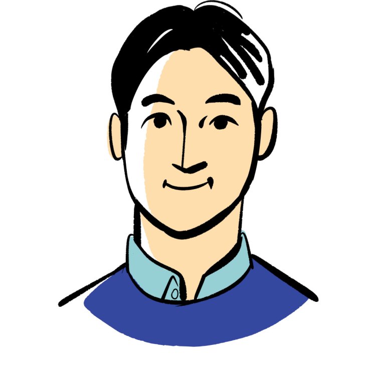Teo Yang, interior designer, portrait illustration