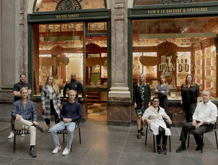 Alexandre Helson and his team at Maison Dandoy's Brussels bakery
