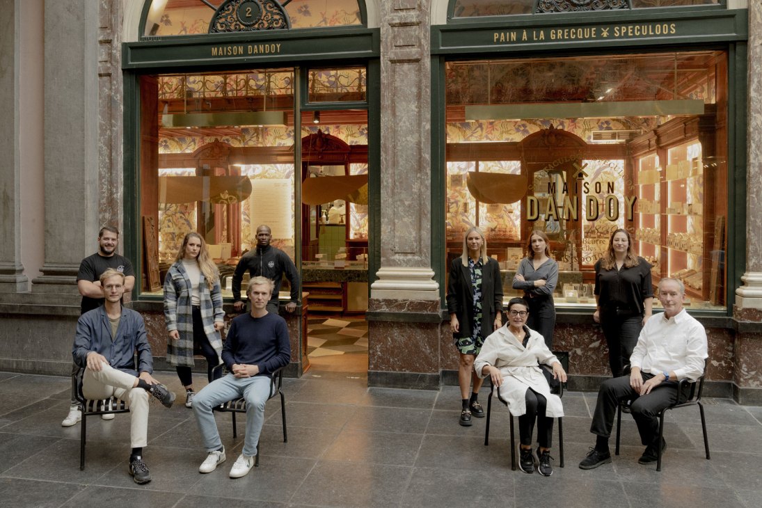 Alexandre Helson and his team at Maison Dandoy's Brussels bakery