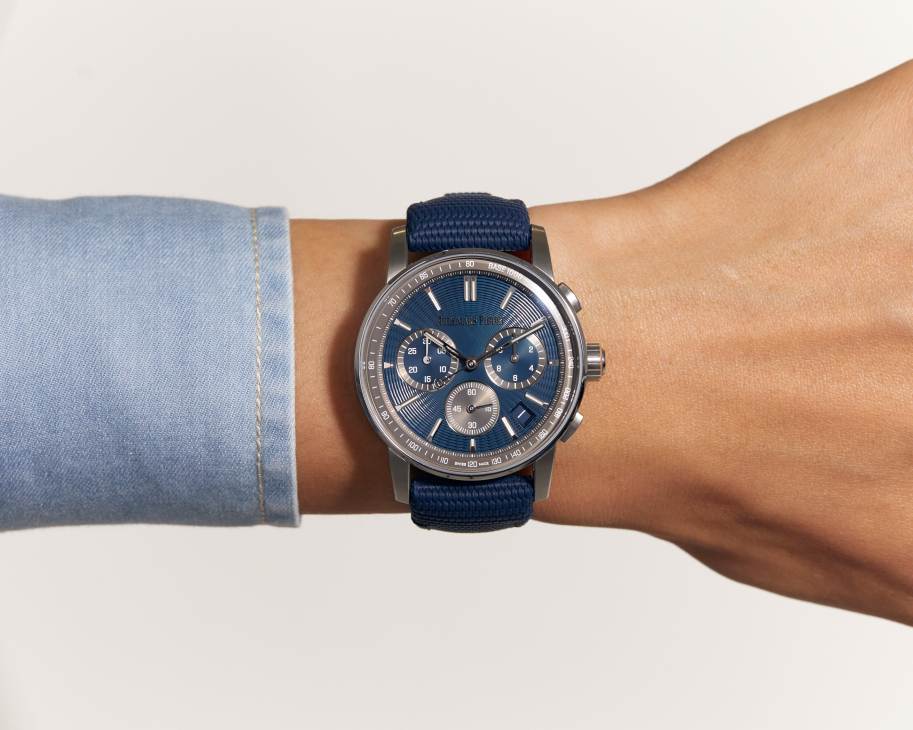 Code 11.59 Watch by Audemars Piguet with black leather strap and dark dial