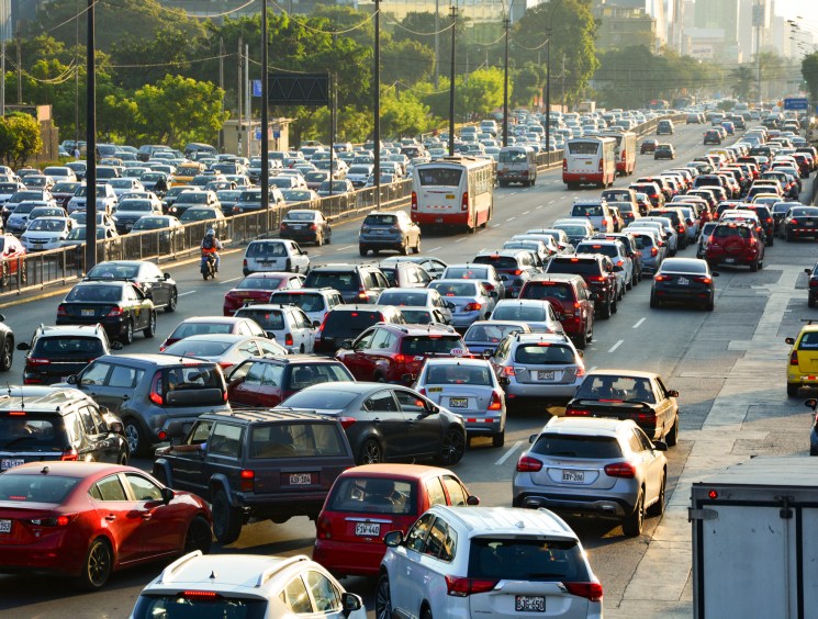 traffic on a busy street