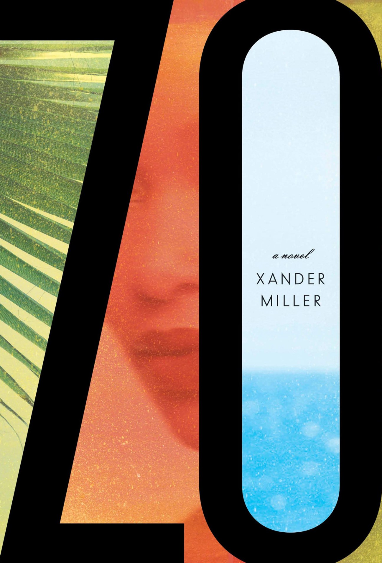Book cover of Zo by Xander Miller featuring abstract geometric shapes in orange, green, and blue