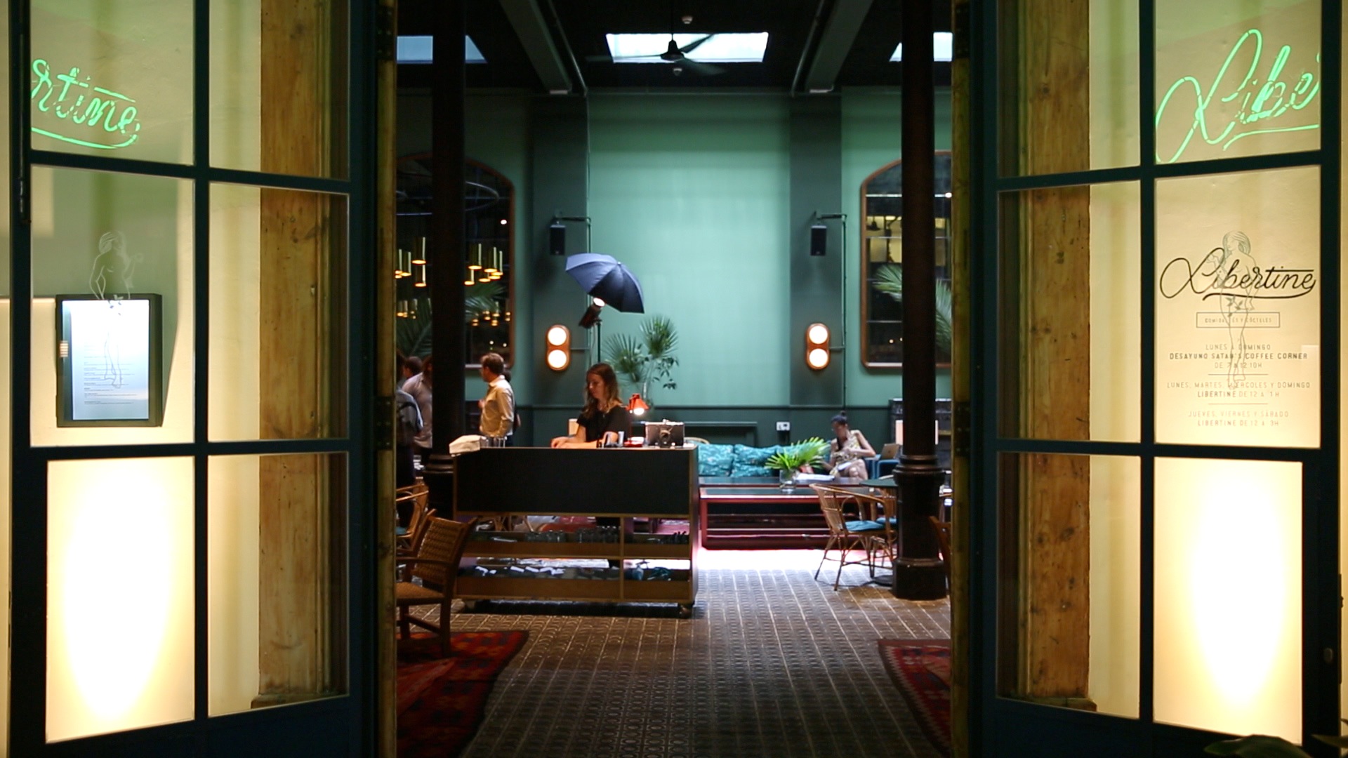 Libertine restaurant at Casa Bonay hotel in Barcelona.