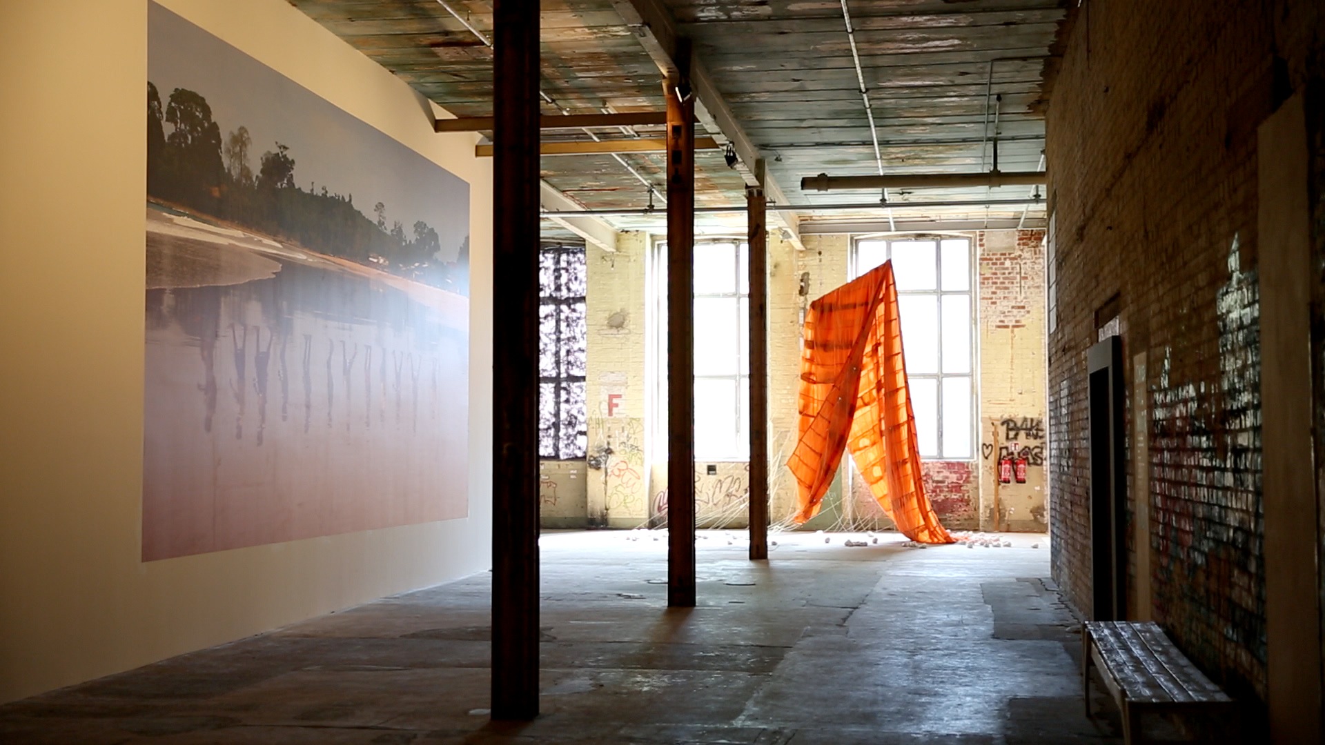 A gallery at Spinnerei in Leipzig.