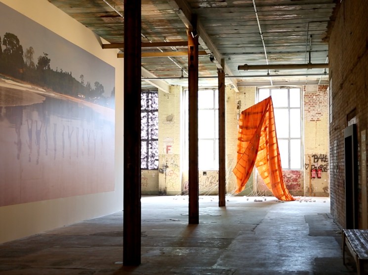 A gallery at Spinnerei in Leipzig.