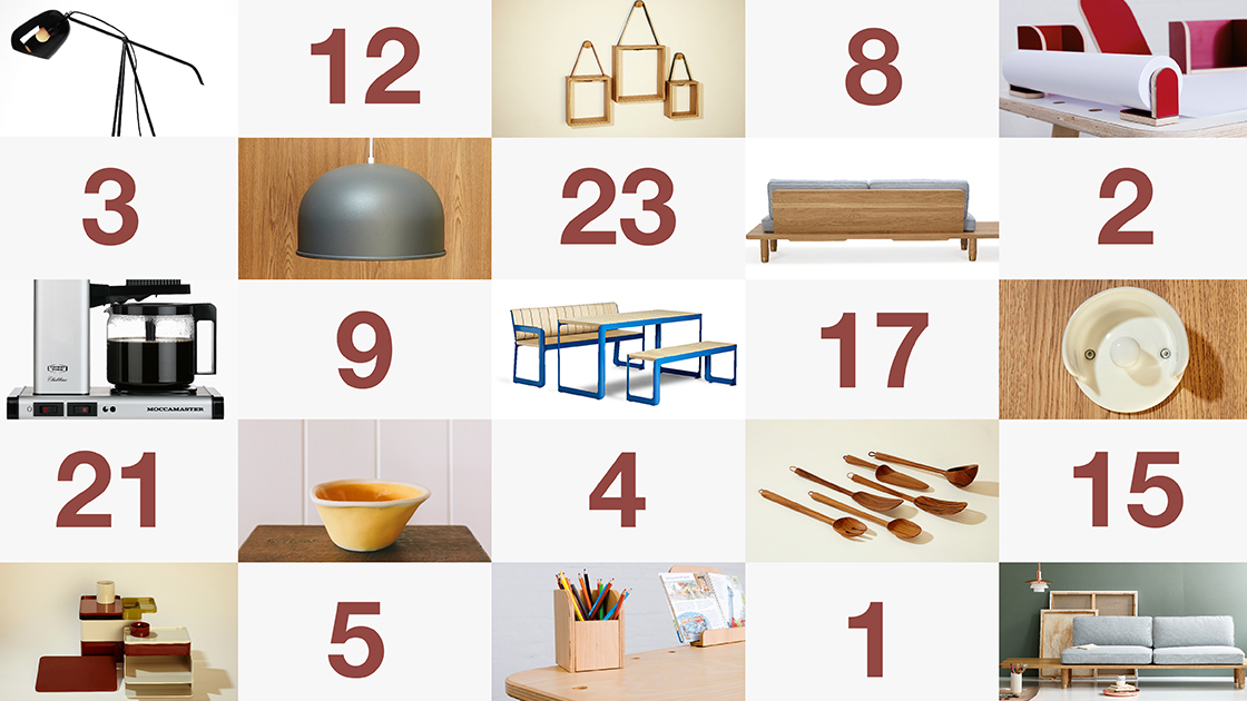Homeware objects and furniture.