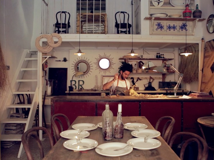A shop with artisanal goods in Madrid.