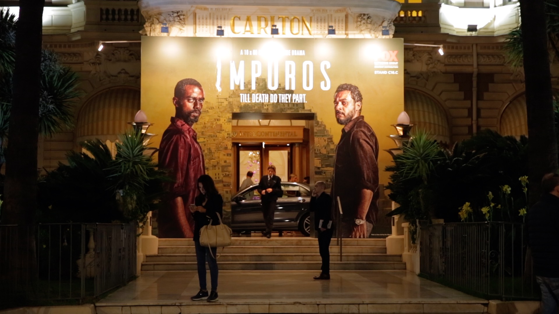 Entrance at Carlton hotel