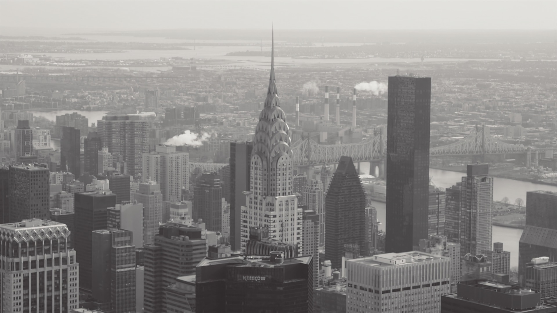 A panoramic shot of New York.