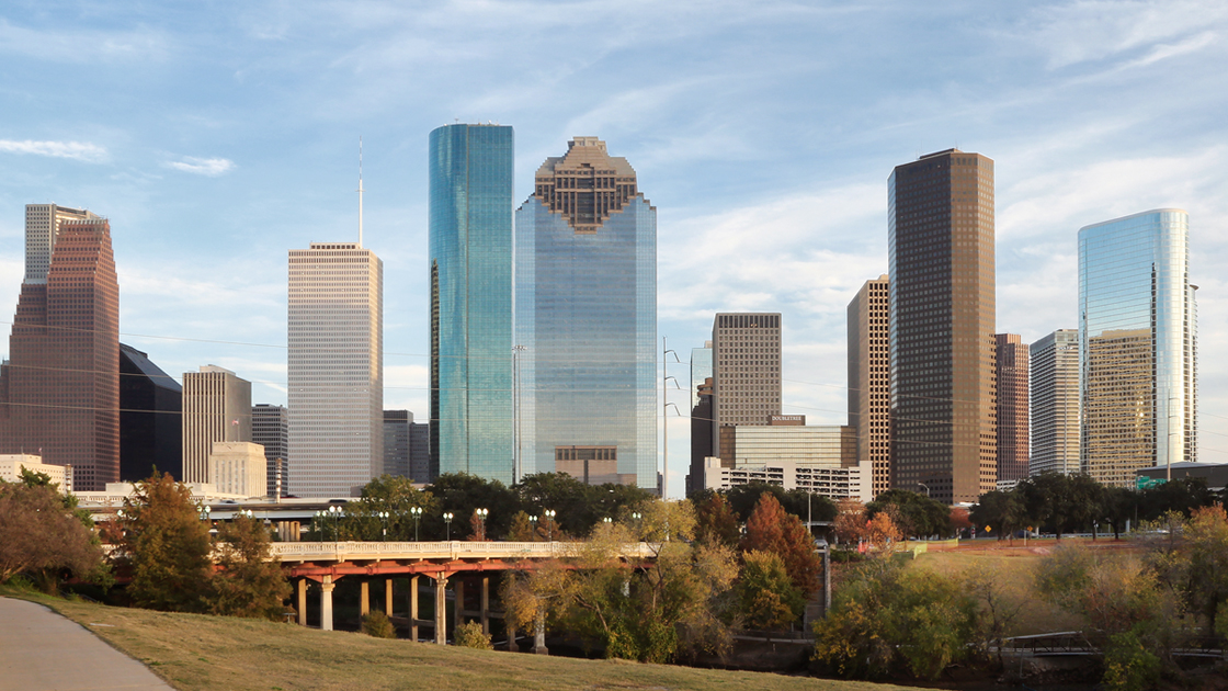 The Texas city scape.