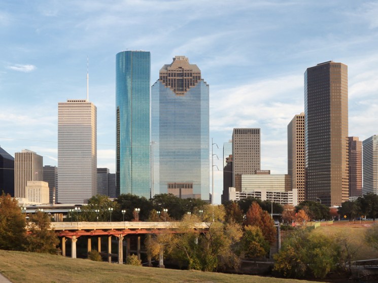 The Texas city scape.