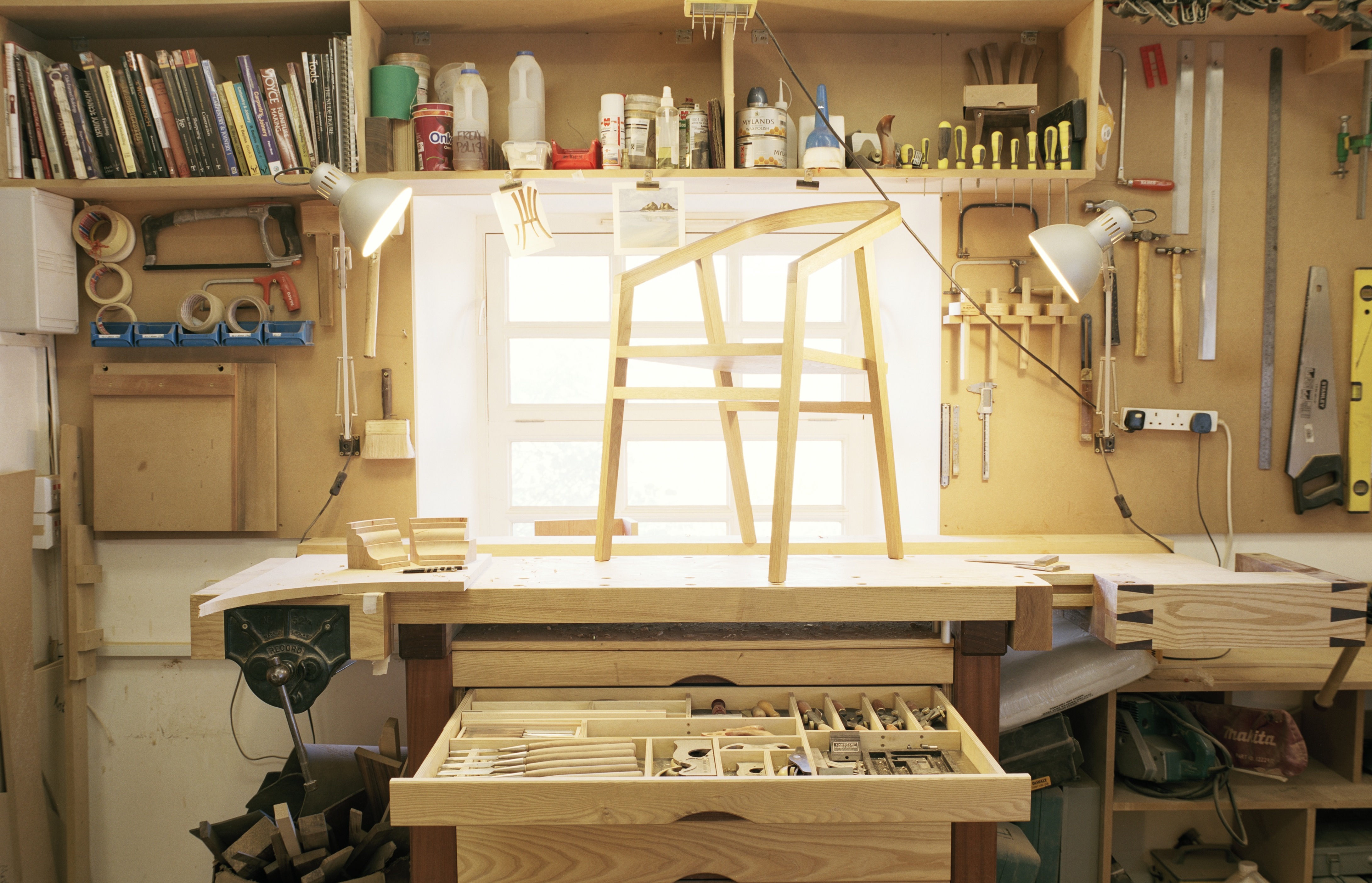 chair on a working desk