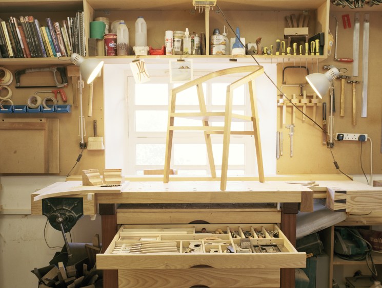 chair on a working desk