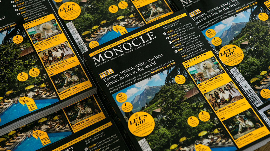Cover of Monocle magazine.