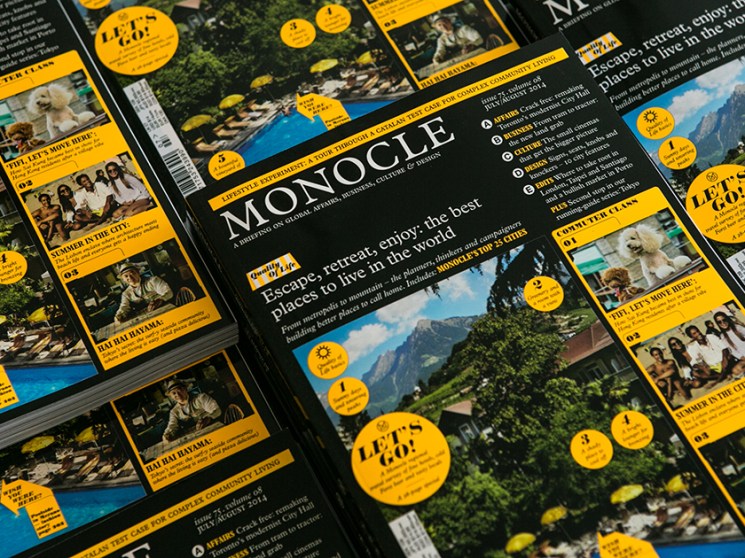 Cover of Monocle magazine.