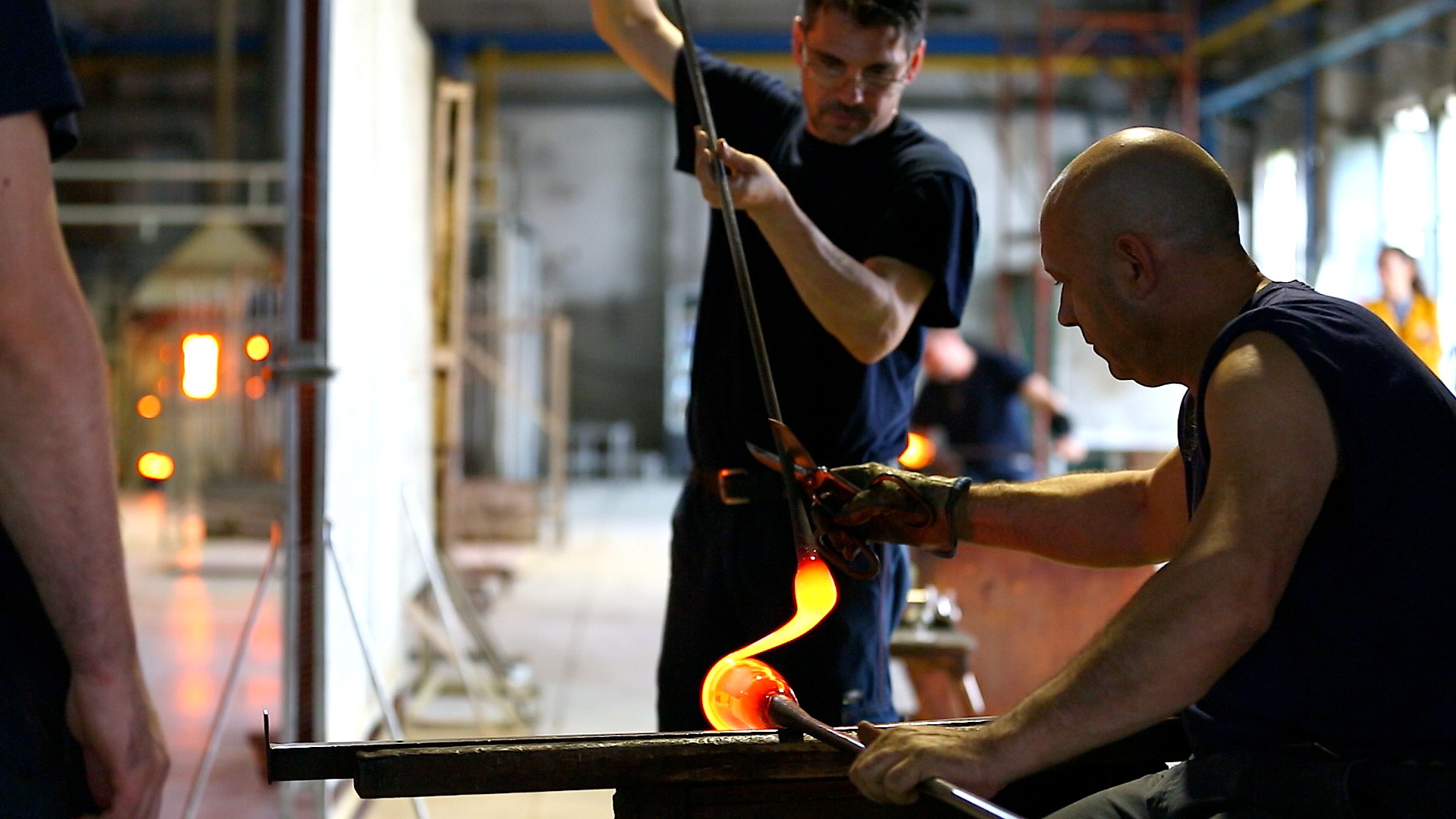 Glass workshop in Venice.
