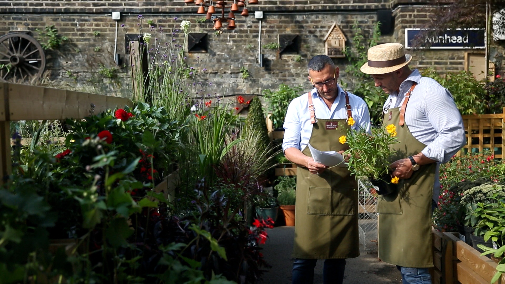 The owners of the Nunhead Gardener in their shop.