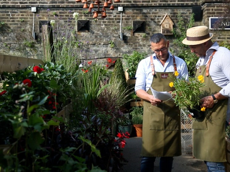 The owners of the Nunhead Gardener in their shop.