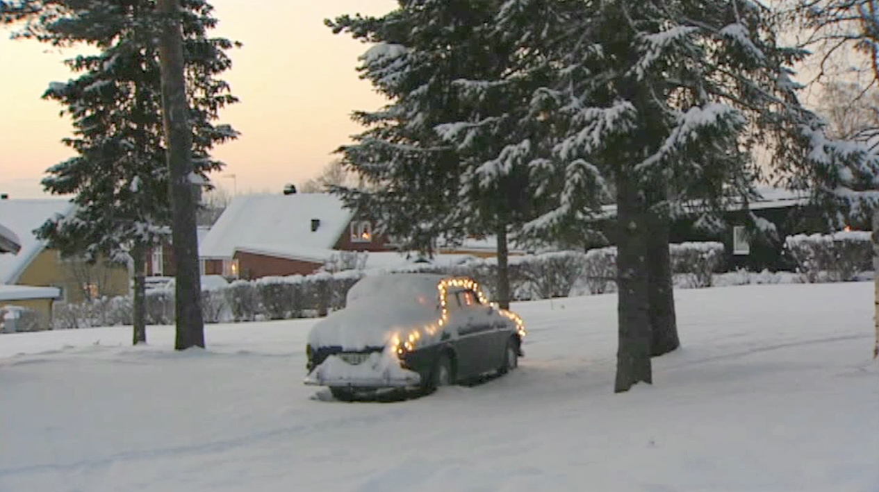 Trångsviken village in winter