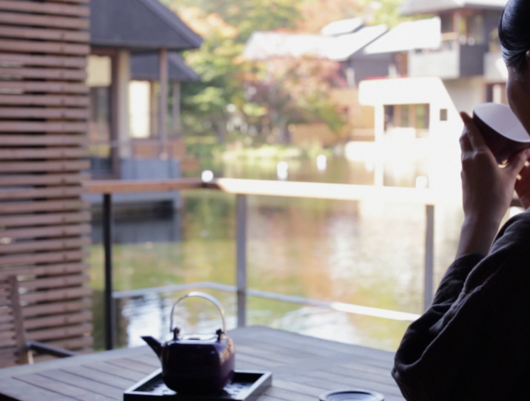 woman drinking tea