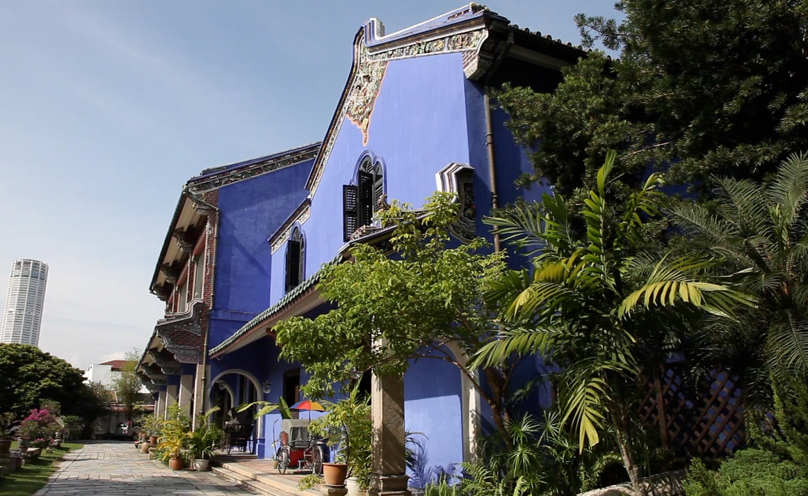 blue building in George Town