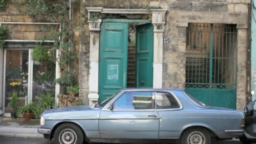 old car on street