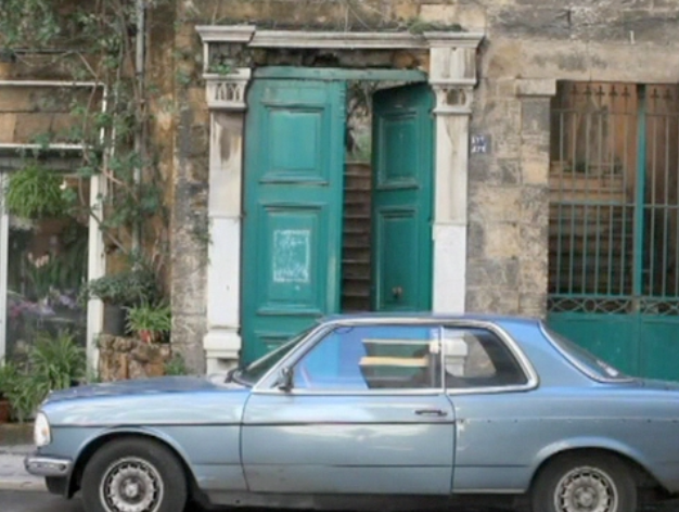 old car on street