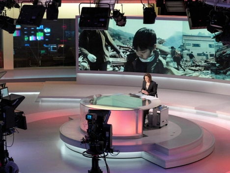 TV news studio