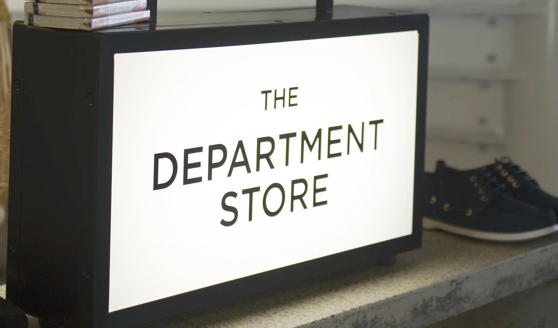"The Department Store" sign