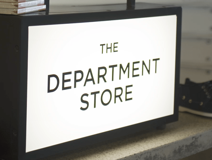 "The Department Store" sign
