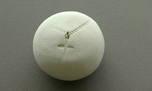design ball with a cross mark