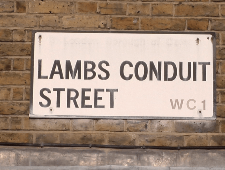 Lamb’s Conduit Street sign