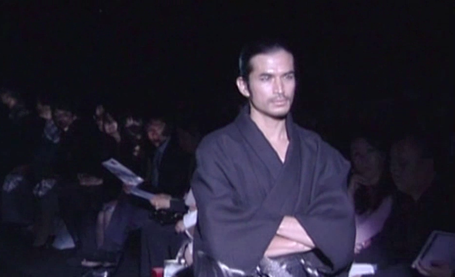 Genbei Yamaguchi model on catwalk