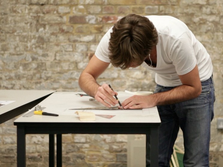 architect working on a sketch
