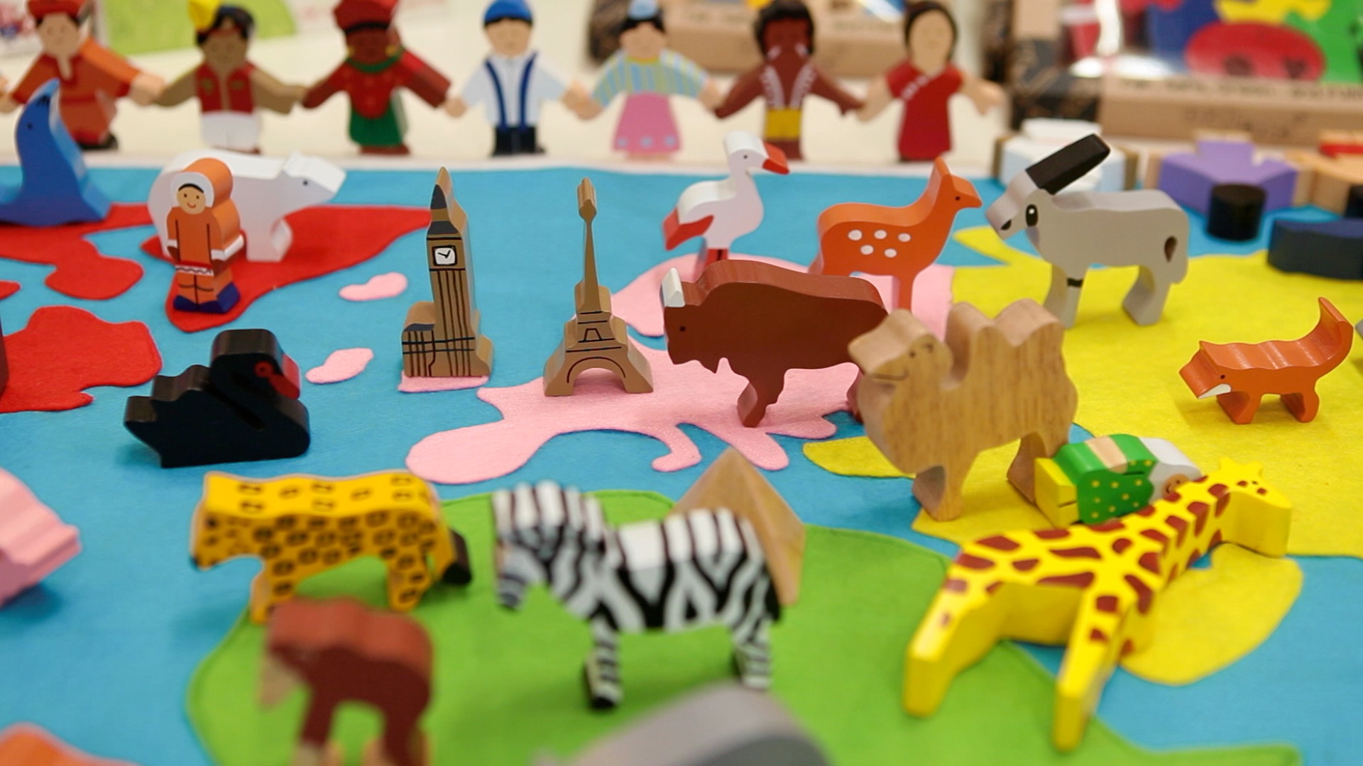 Wooden toys.