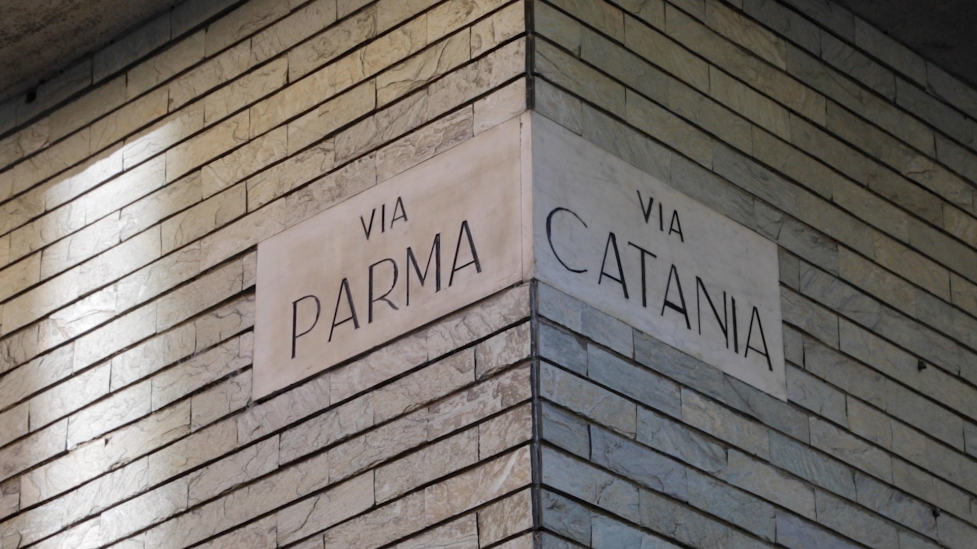 Street sign in Turin.