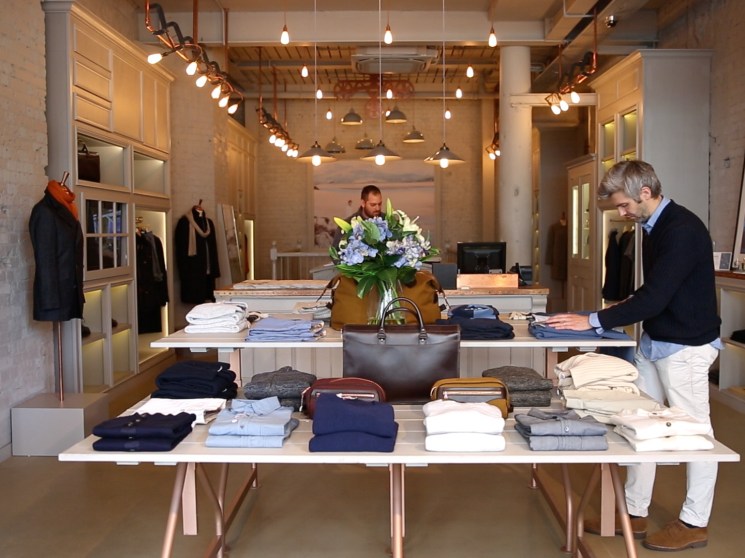 A clothes shop in Manchester.