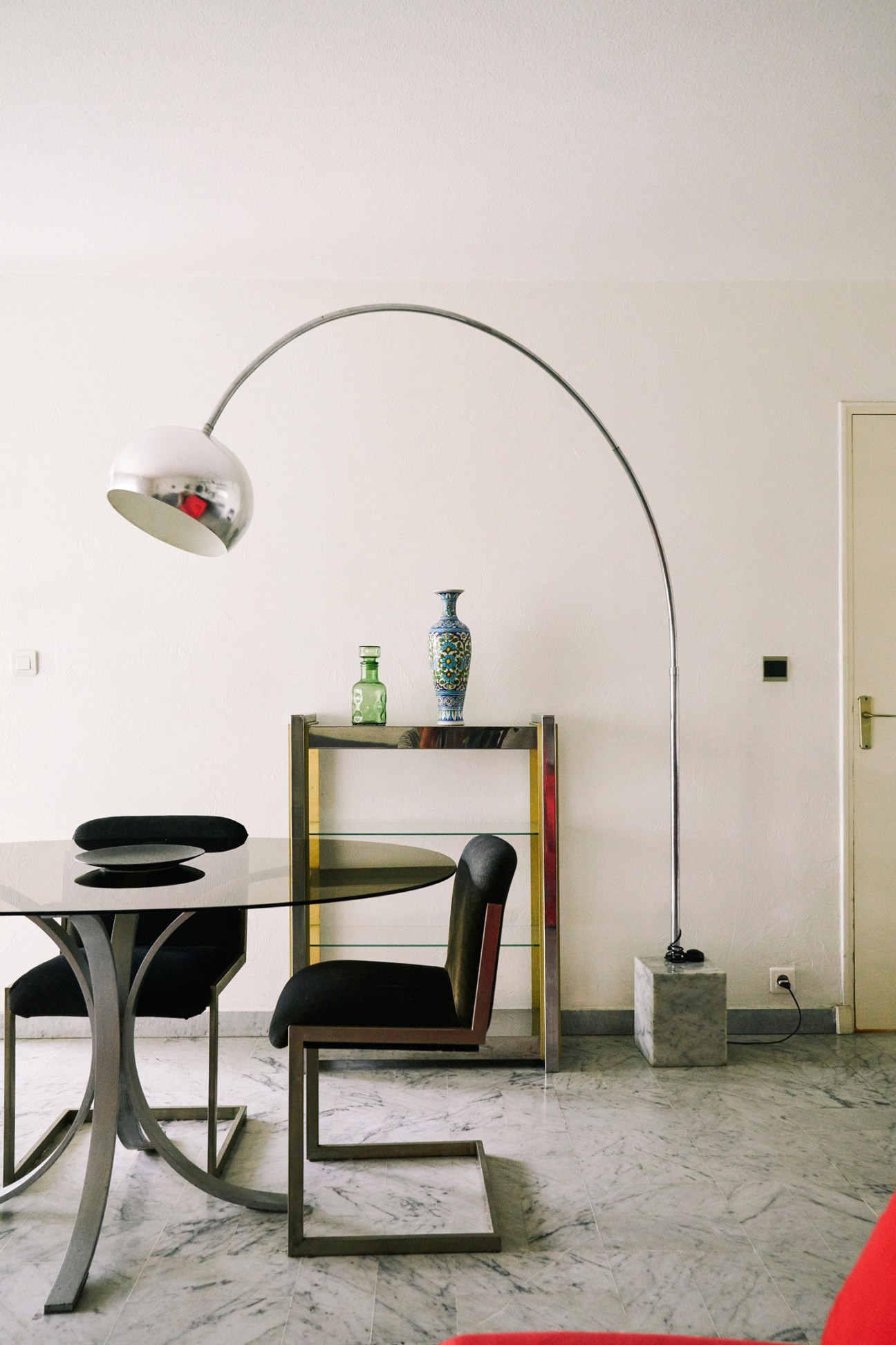 Interior view of holiday apartment living room with modern furnishing at Mas de Tanit