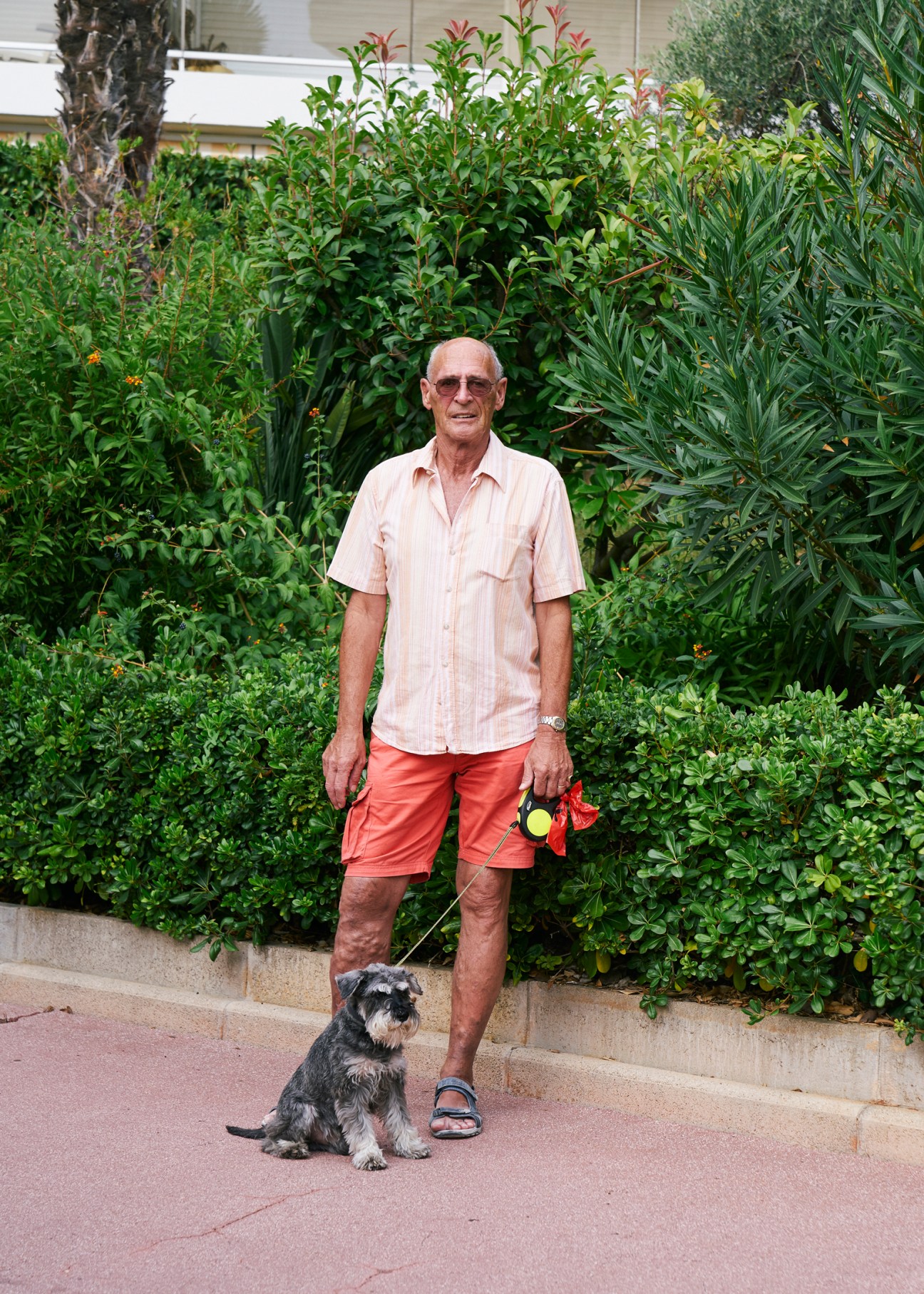Portrait of Jean Jacque Herren, Swiss holidaymaker at Mas de Tanit