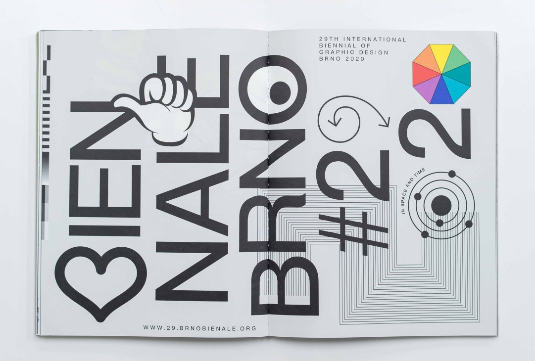 Colorful poster design proposal for 2020 International Biennial of Graphic Design Brno