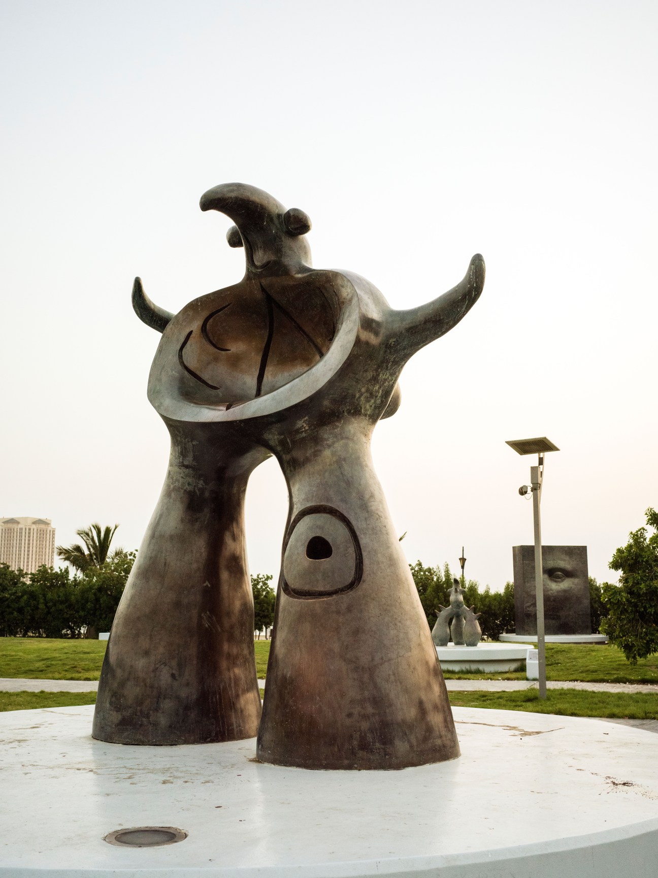 Joan Miro's 'Project for a Monument' sculpture displayed on Jeddah's corniche