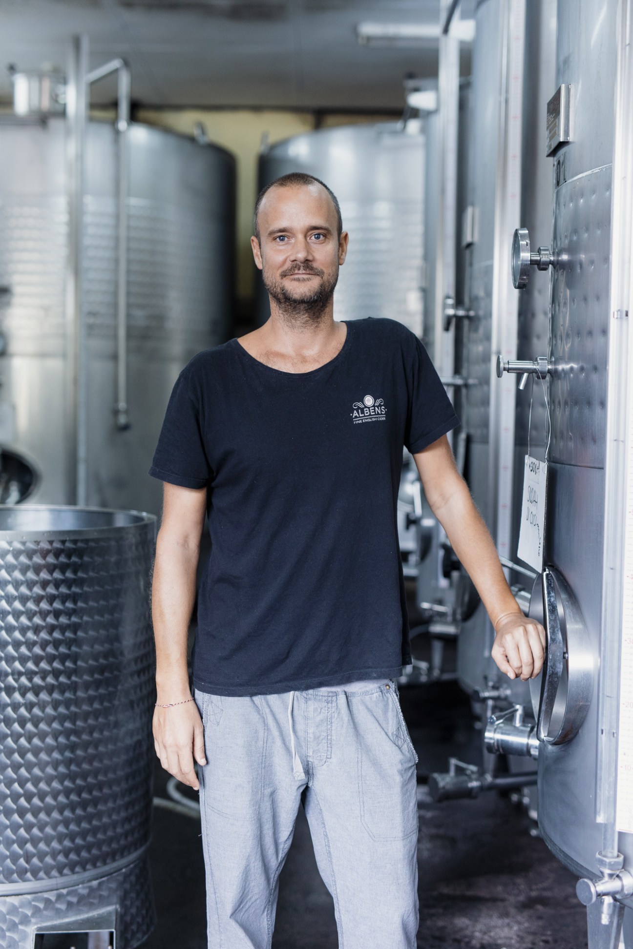 Portrait of Ben Wakefield, founder of Albens cider company in Bali