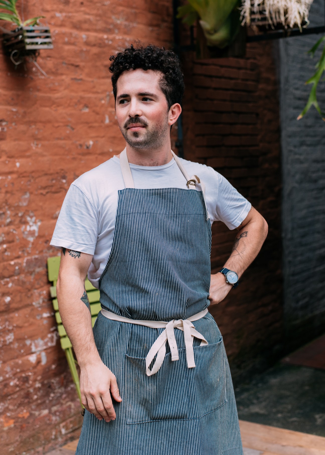 Chef Cyrus Hernstadt in the kitchen